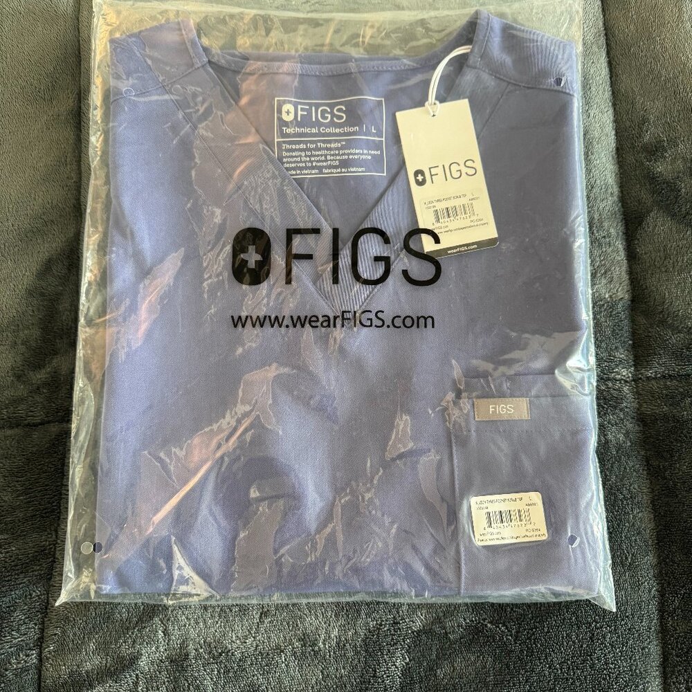 FIGS Leon Top and Axim Pants Scrub Set - Wayfarer (BRAND NEW) (LIMITED COLOR)
